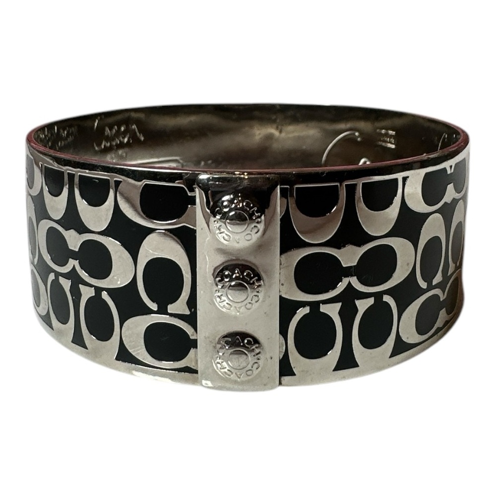 Coach Black and Silver Bracelet